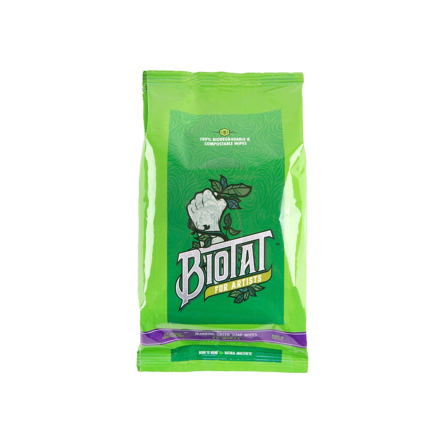 biotat-numbing-green-soap-wipes image 1
