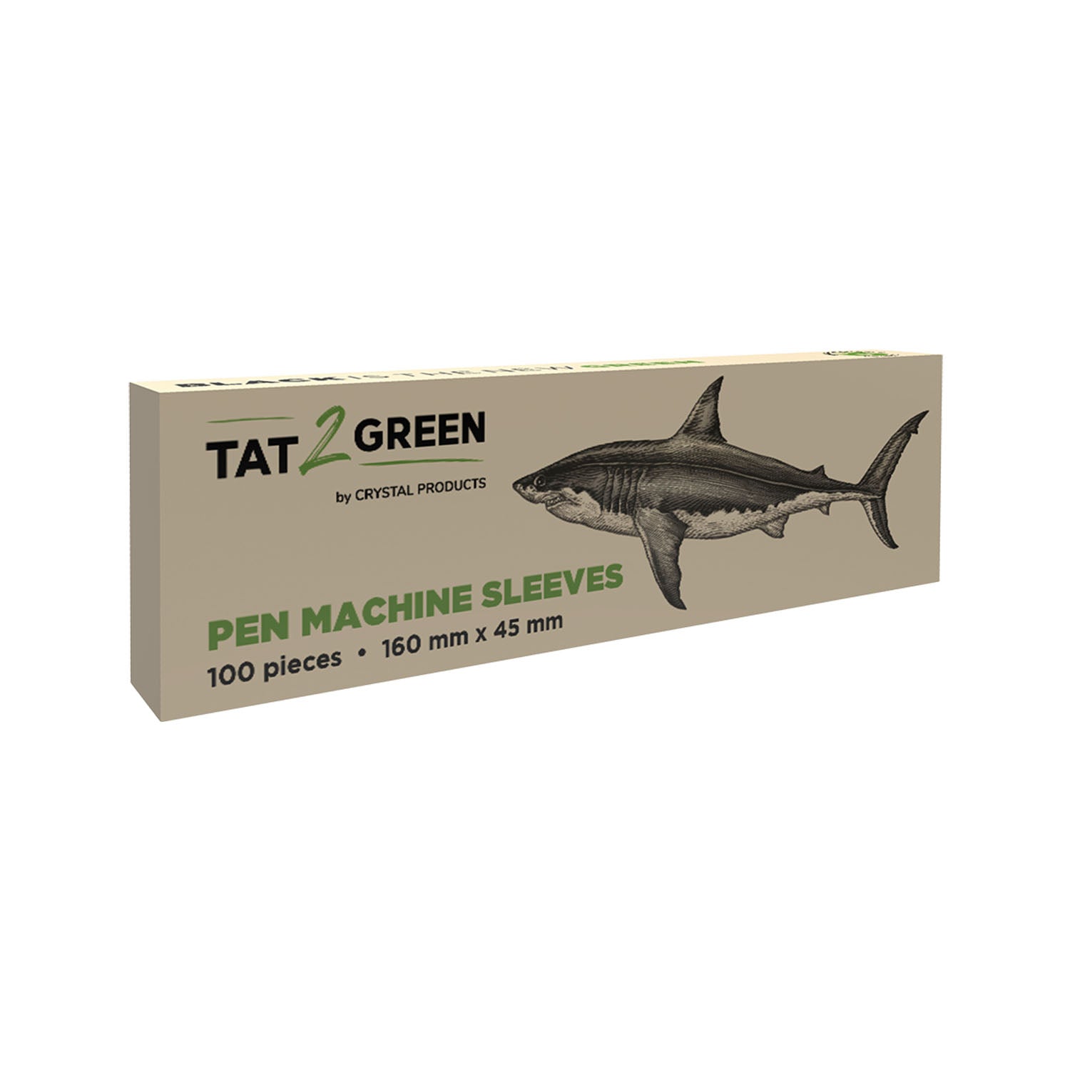 box-of-100-tat2green-black-pen-machine-sleeves image 1