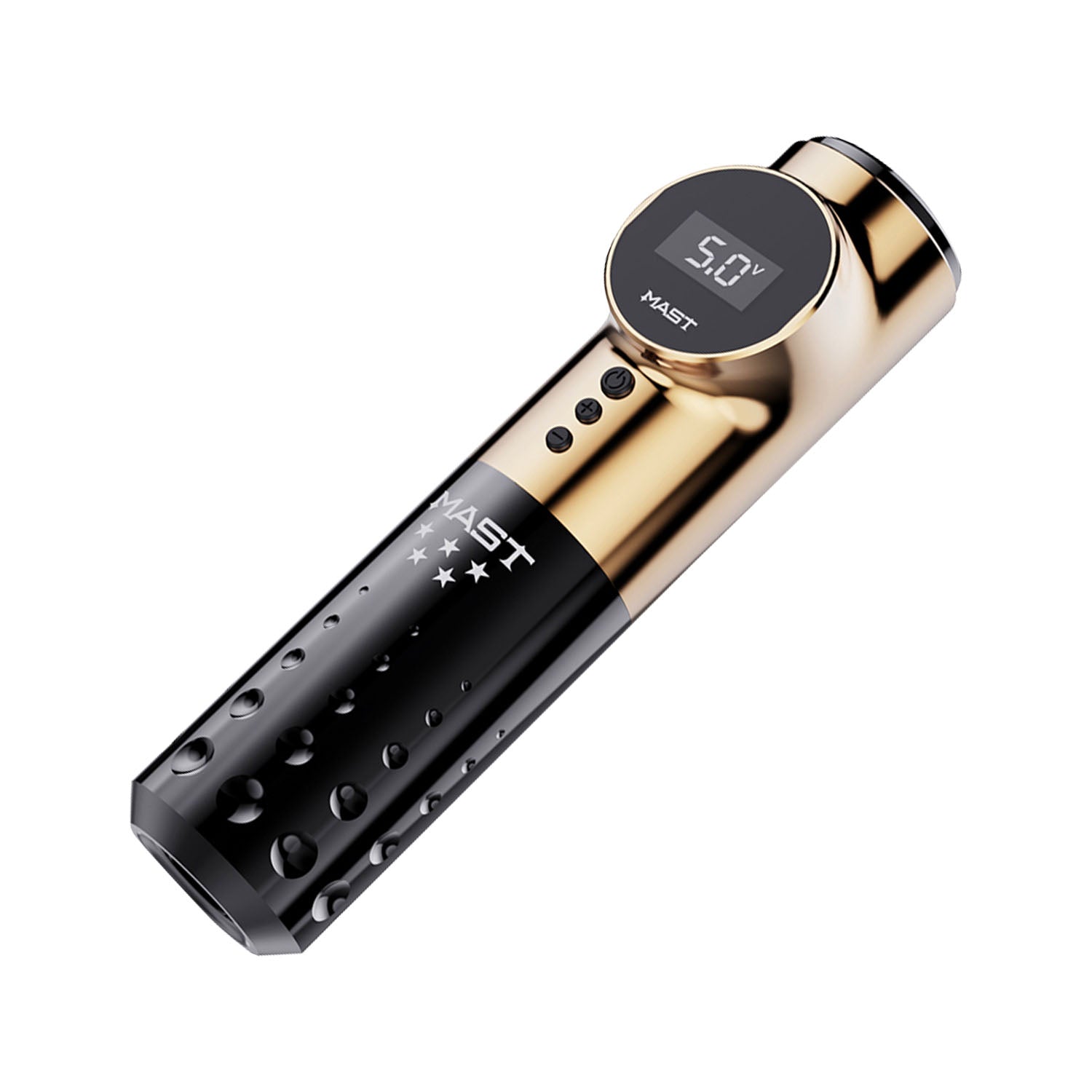 dragonhawk-mast-archer-5-star-series-pro-wireless-pen-tattoo-machine-black-gold-3-5mm-stroke image 2