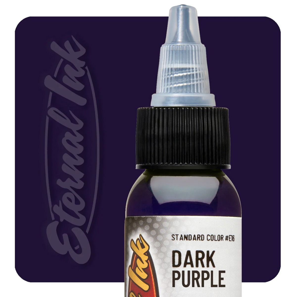 Eternal Ink - Dark Purple Tattoo Ink - Non Reach - Not for human use. Practice skin only.*