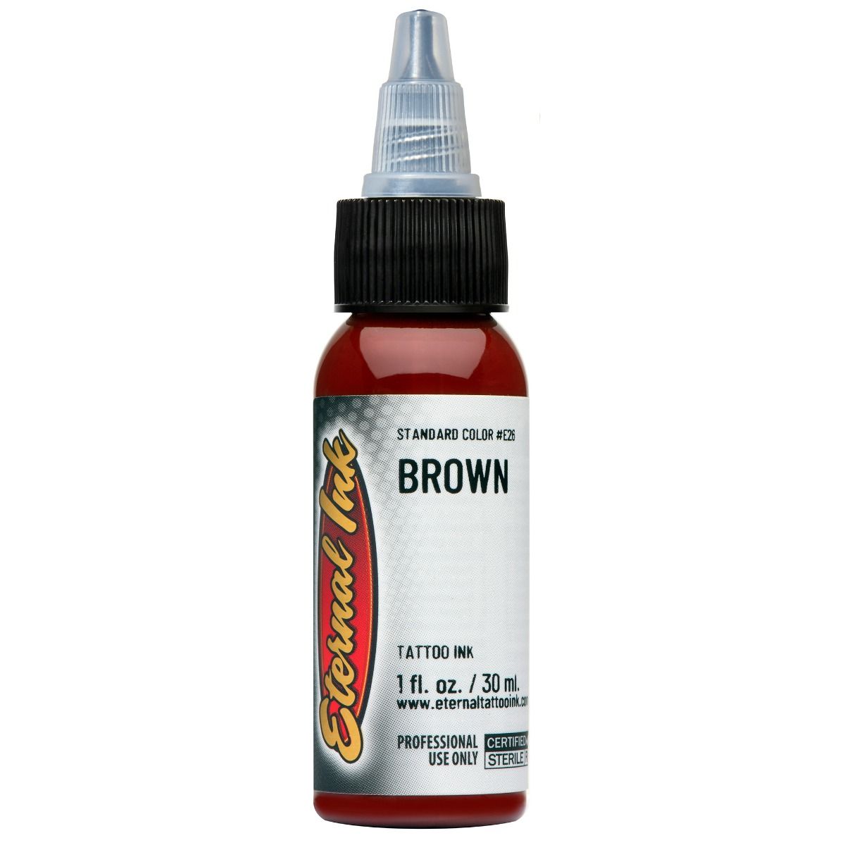 Eternal Ink  Braune Ink  Nicht REACH-konform – Nicht für den menschlichen Gebrauch bestimmt. Nur für Übungszwecke auf der Haut.*