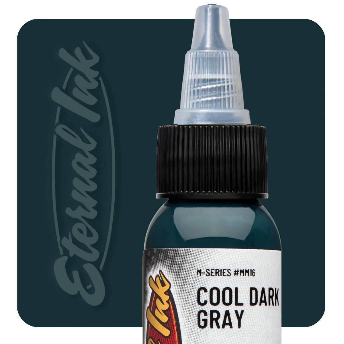 Eternal Ink - Cool Dark Gray Tattoo Ink  - Non Reach - Not for human use. Practice skin only.*