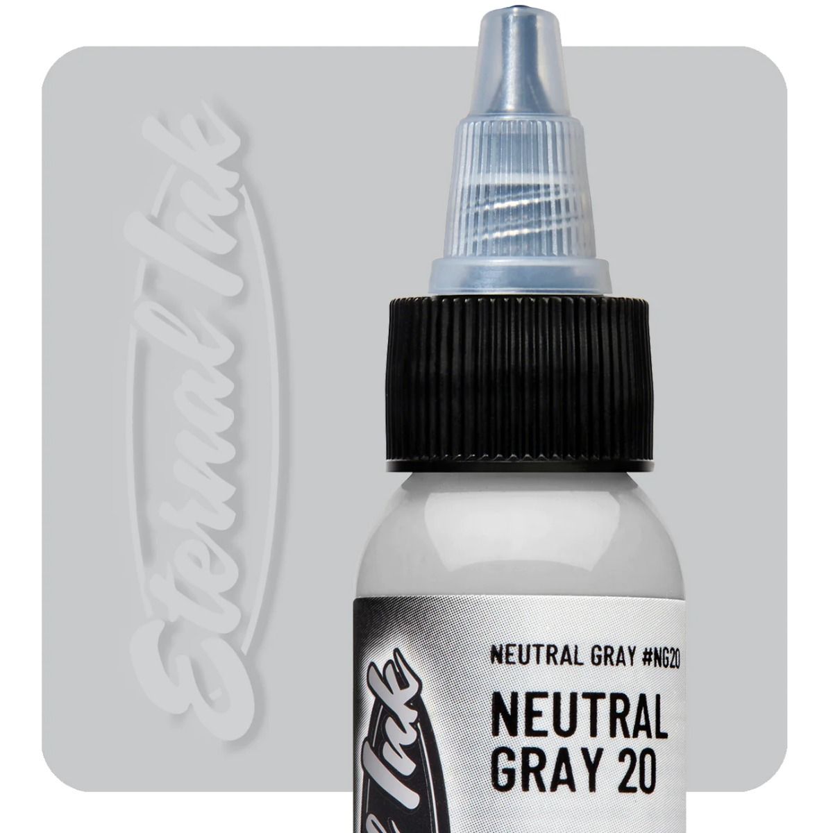 Eternal Ink - Neutral Gray 20% Tattoo Ink  - Non Reach - Not for human use. Practice skin only.*