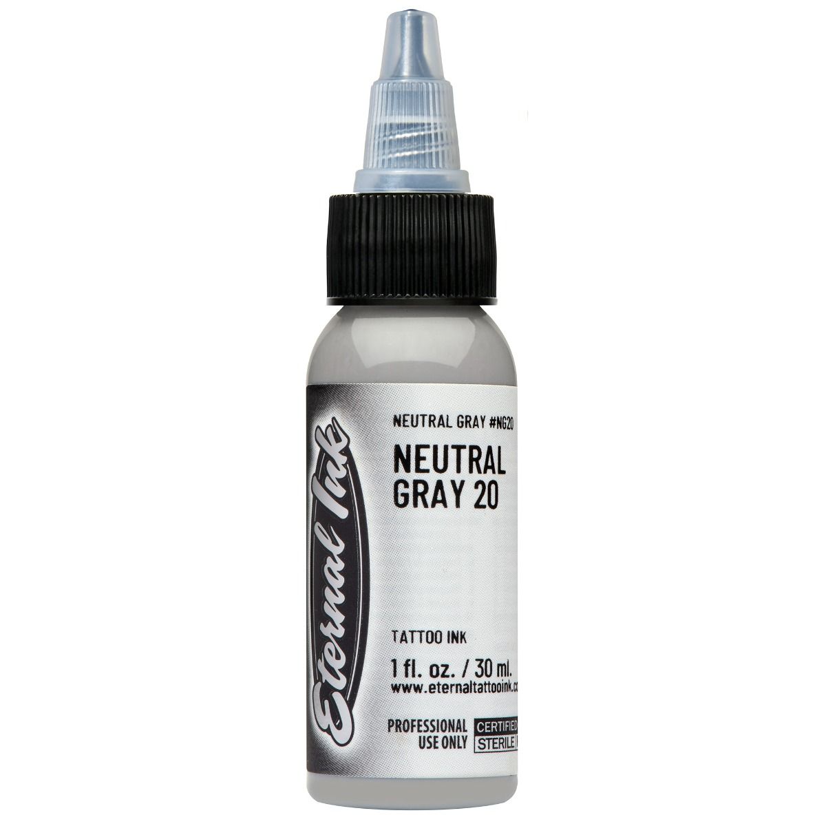 Eternal Ink - Neutral Gray 20% Tattoo Ink  - Non Reach - Not for human use. Practice skin only.*