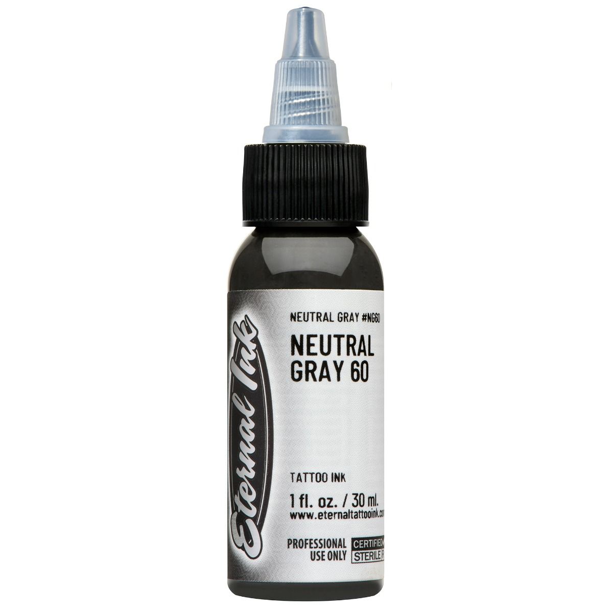 Eternal Ink - Neutral Gray 60% Tattoo Ink  - Non Reach - Not for human use. Practice skin only.*