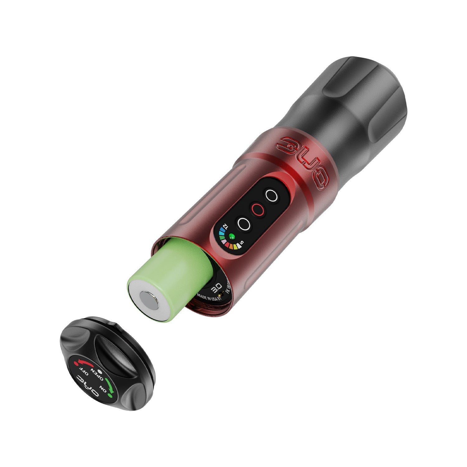 fk-irons-one-tattoo-machine-4-0-mm-stroke-yomico-red-black image 2