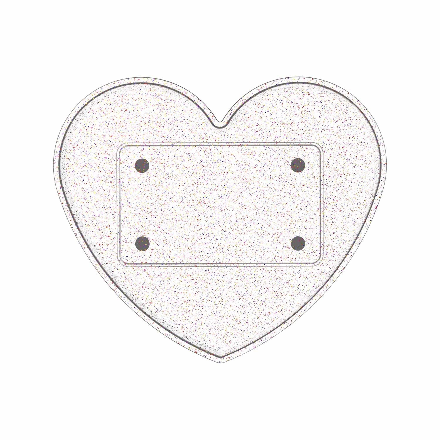 ghost-heart-glitter-tray-top-tray-only image 1
