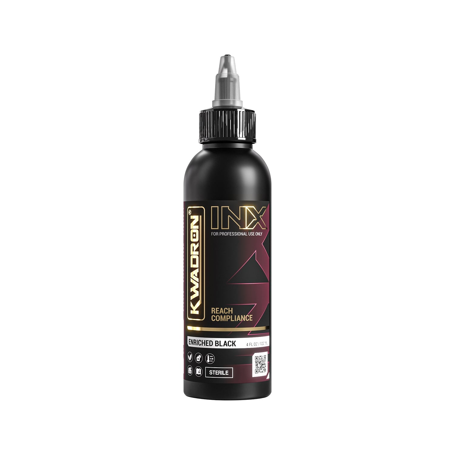 Kwadron Inx™ Enriched Black Tattoo Ink EU REACH Compliant
