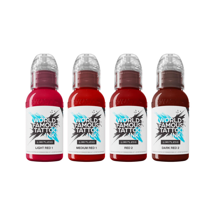 World Famous Limitless Schattierungen von roter Ink 4x30ml