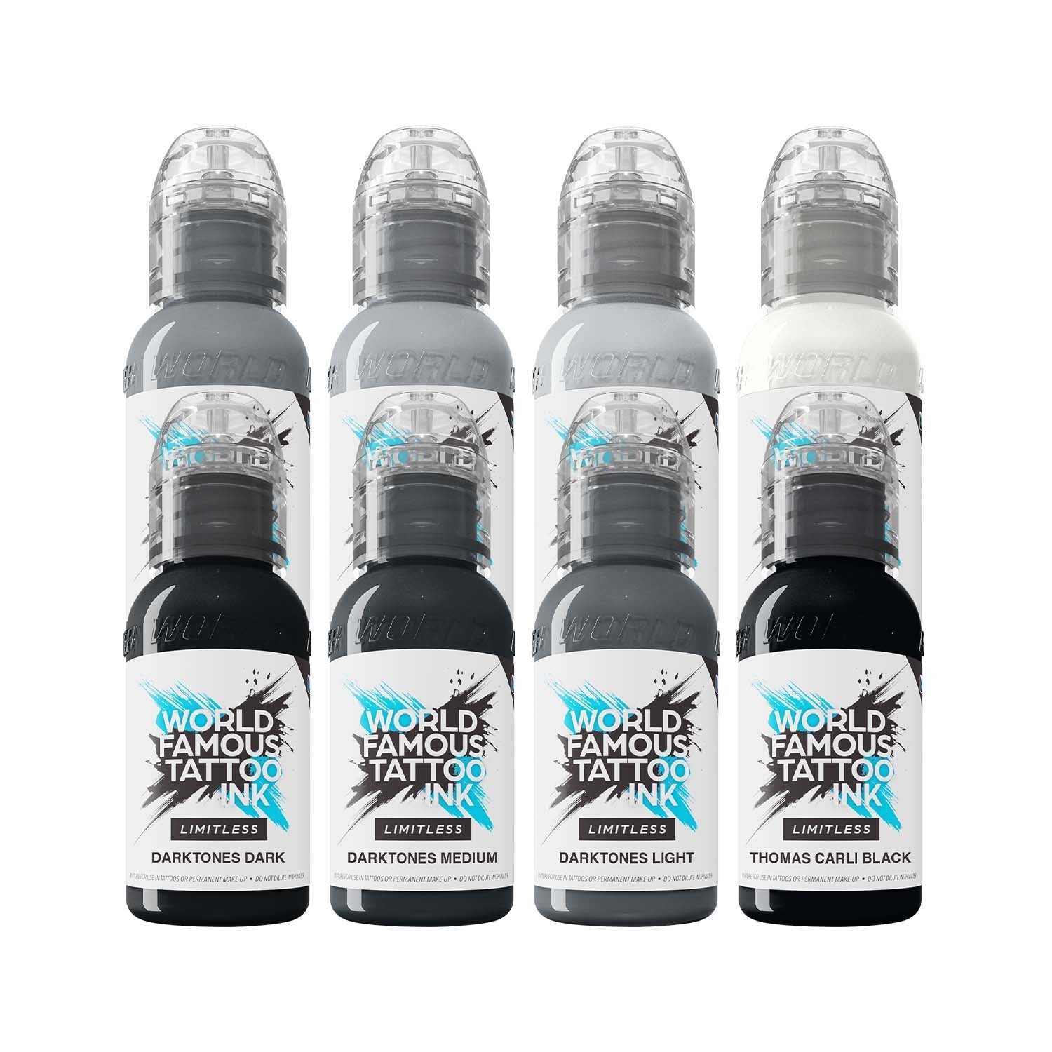 World Famous Limitless Volcanic Tones Tattoo Ink Set 8x30ml
