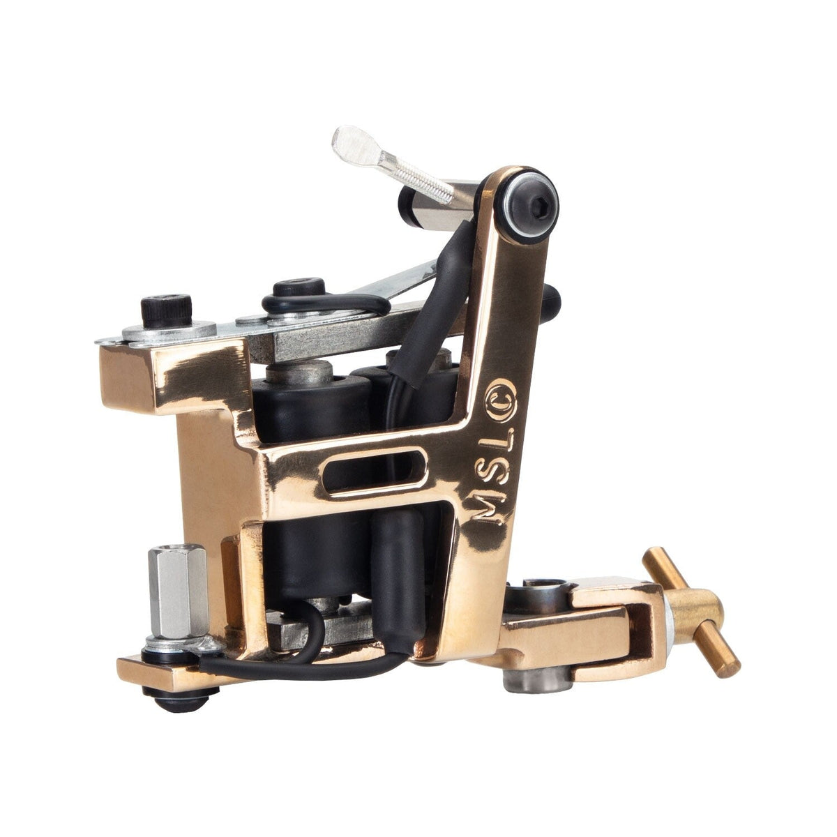 micky-sharpz-brass-hybrid-tattoo-machine-liner-colour-shader image 1