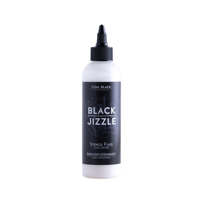 Coal Black Black Jizzle Stencil Fluid 200ml - Long-Lasting