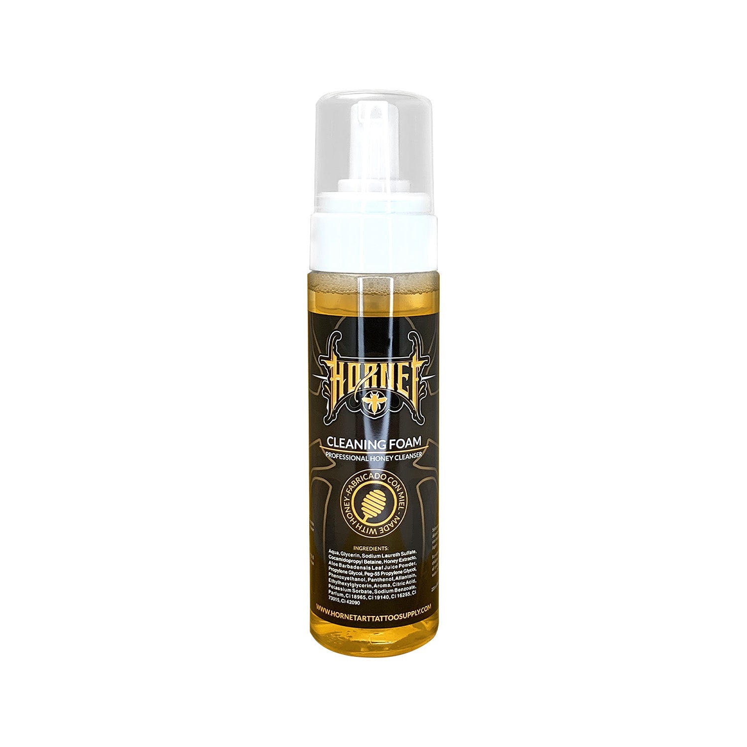 Hornet Cleaning Foam 220ml – Professional Tattoo Skin Cleaner