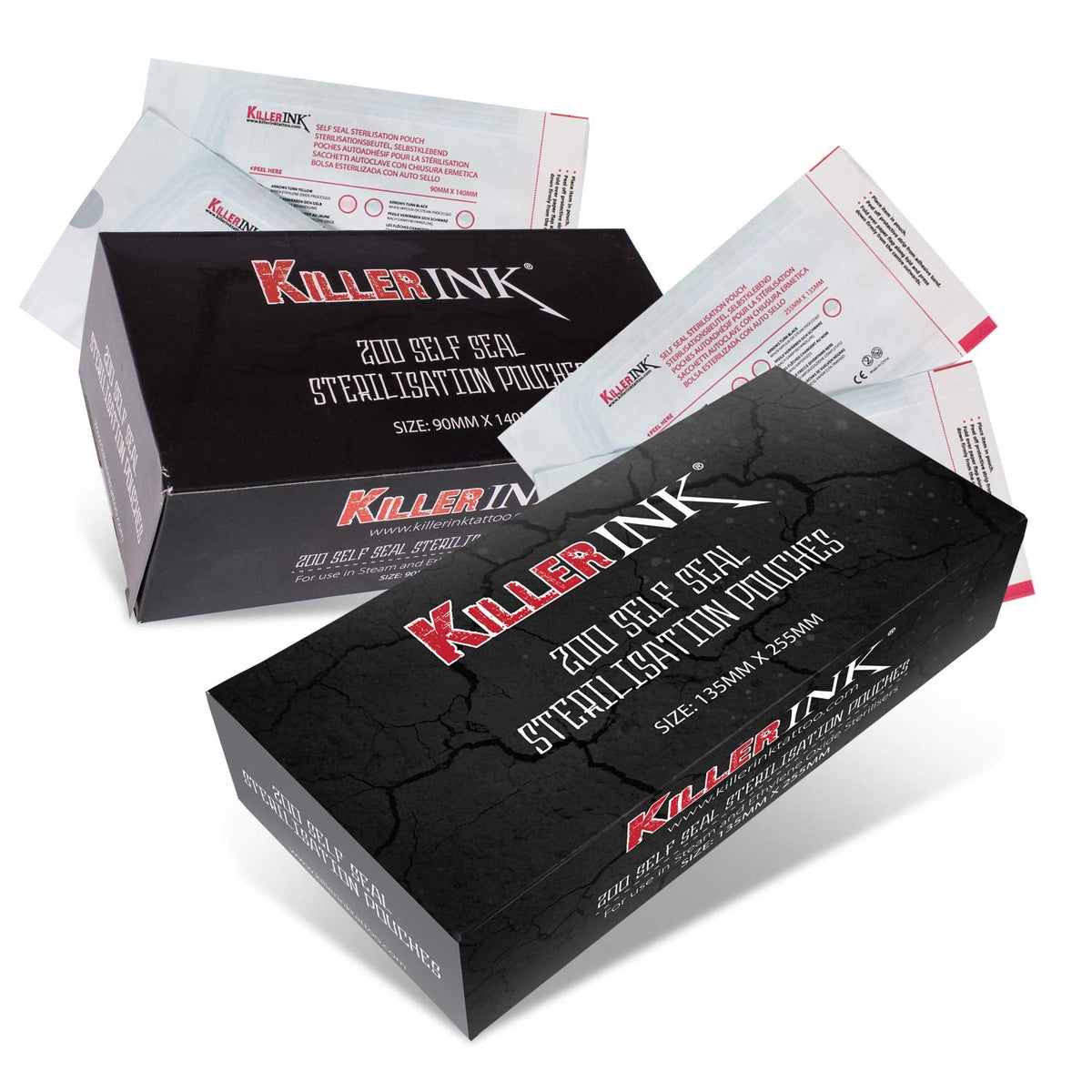 Killer Ink 200ct Autoklaven-Sterilisationsbeutel
