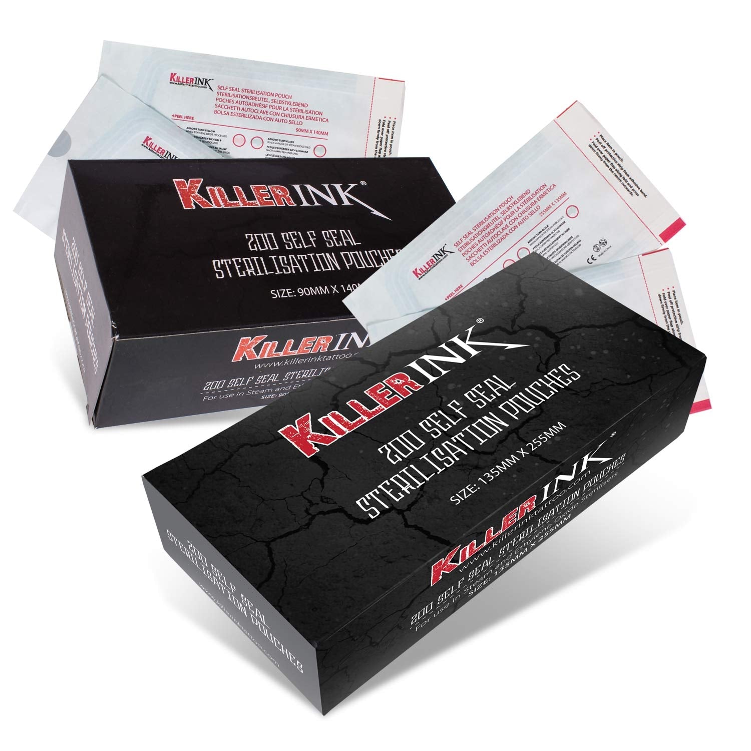 Killer Ink 200ct Autoklaven-Sterilisationsbeutel