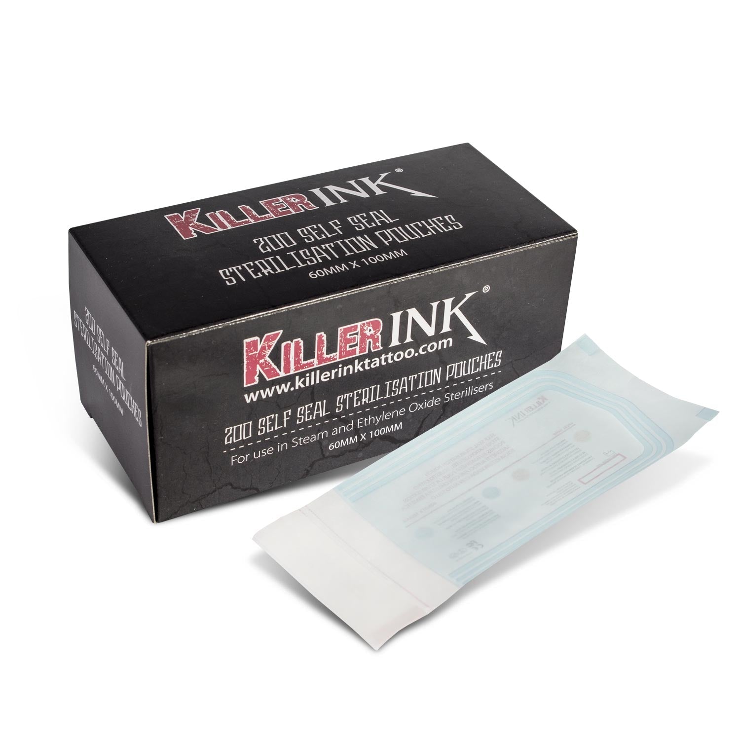 Killer Ink 200ct Autoklaven-Sterilisationsbeutel