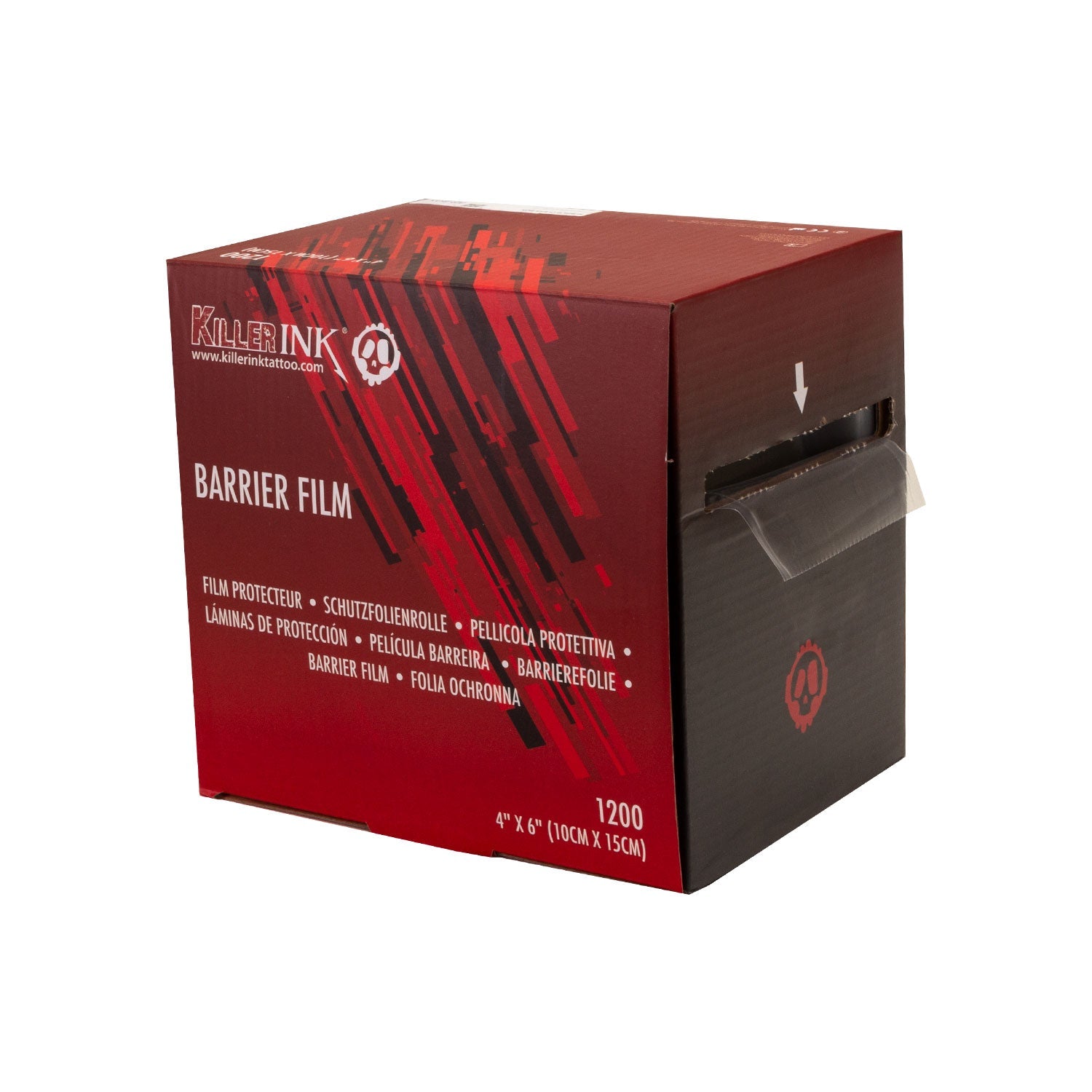 Box mit 1200 Killer Ink Barrier Film Blättern 4x6"