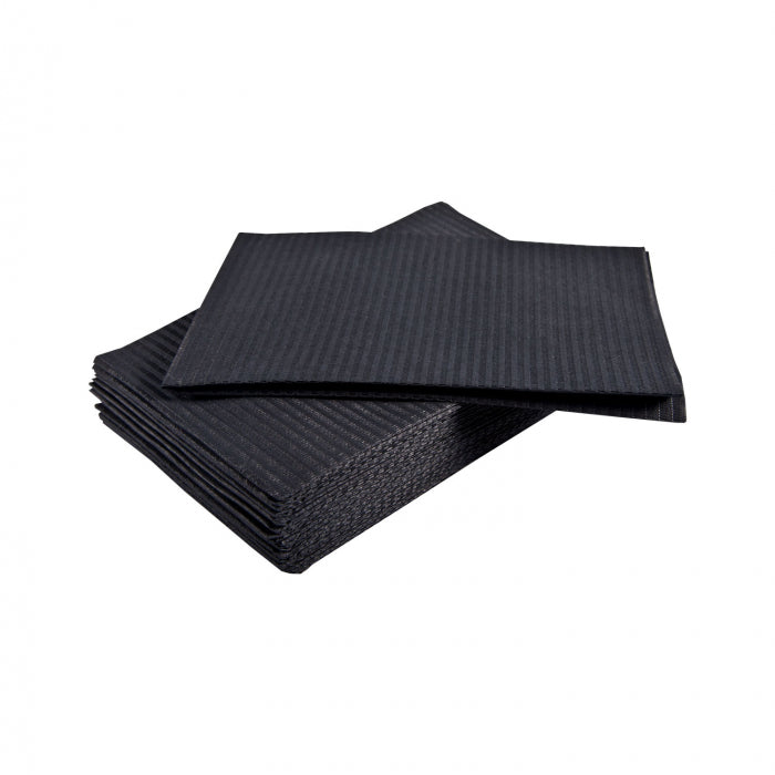 Premium Black Lap Cloths 500-Pack for Tattoo Studios