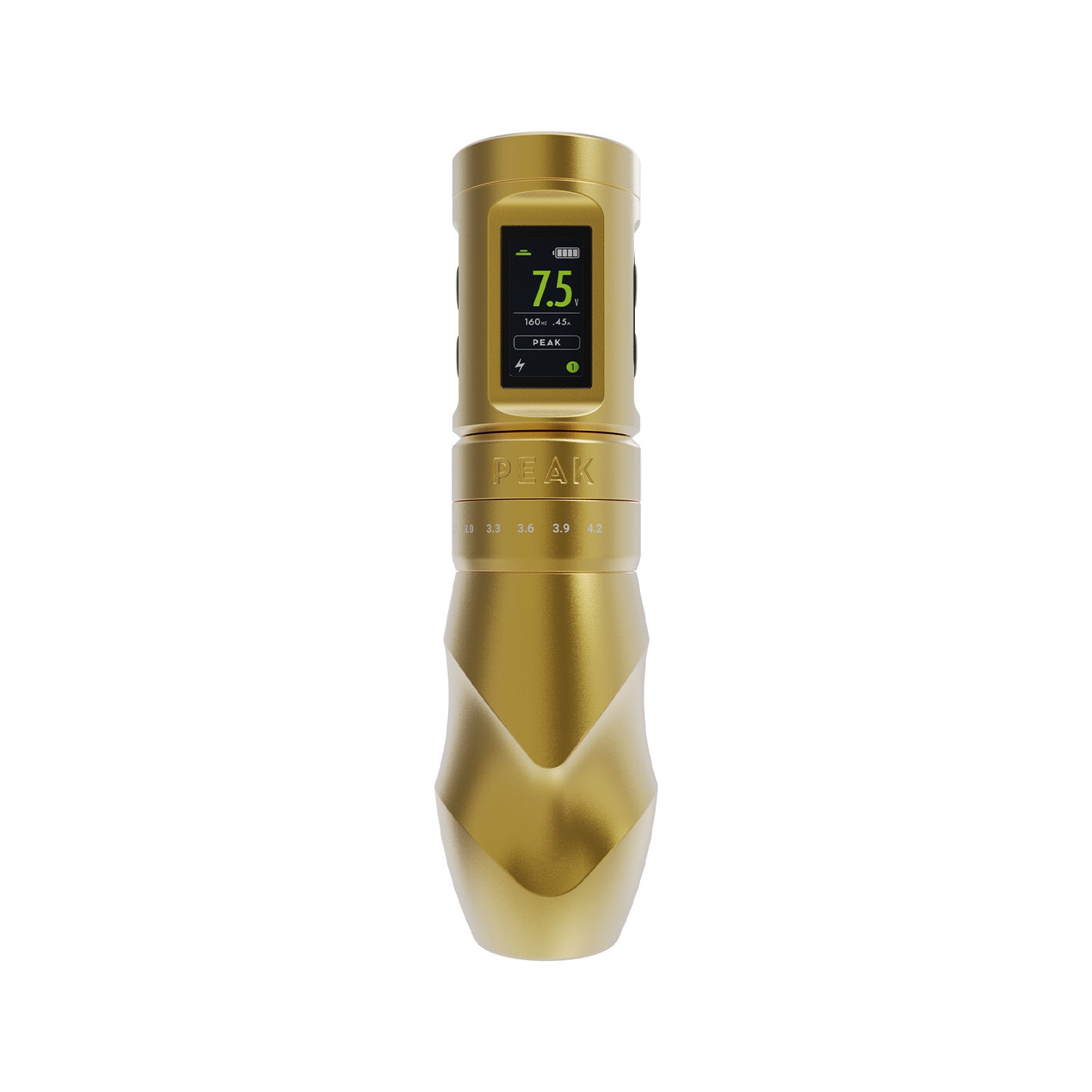 Peak Solice Pro V2 Wireless Tattoo Machine Matte Gold