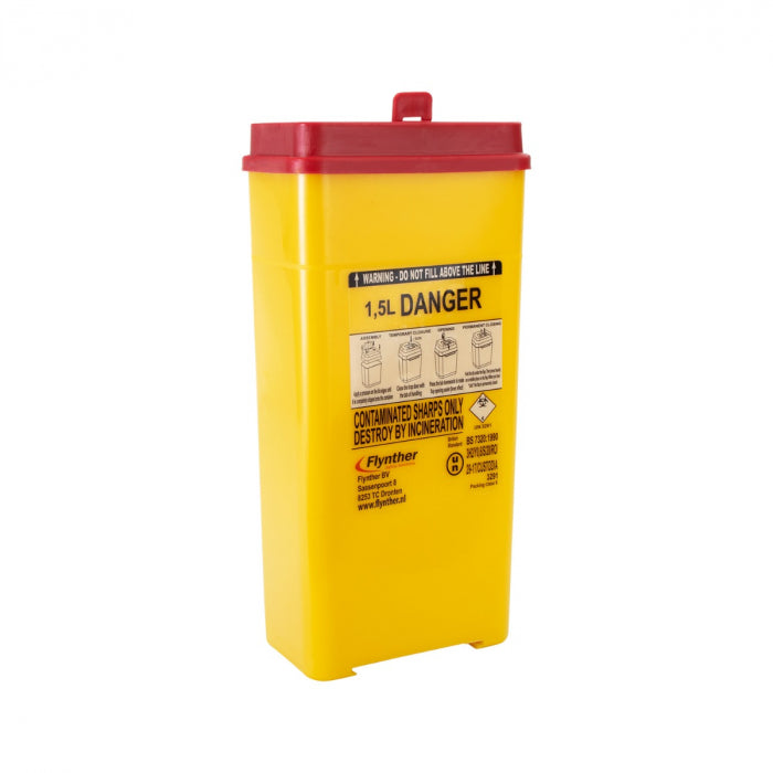 Flynther 1.5L Professional Sharps Disposal Bin