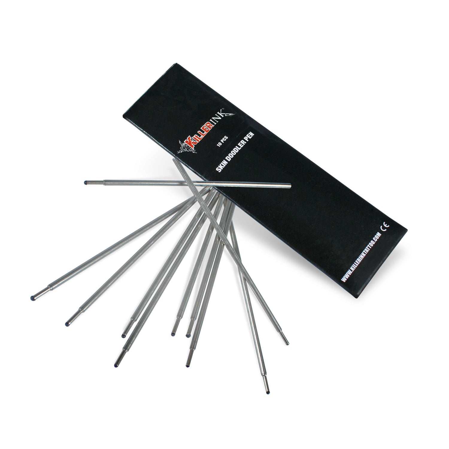 Pack of 10 Skin Doodler Skin Surfer Pens for Tattoo Design