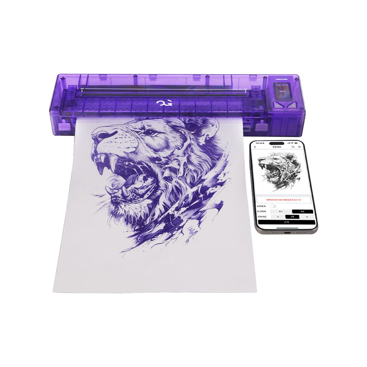 og-fury-wireless-tattoo-transfer-stencil-printer image 2