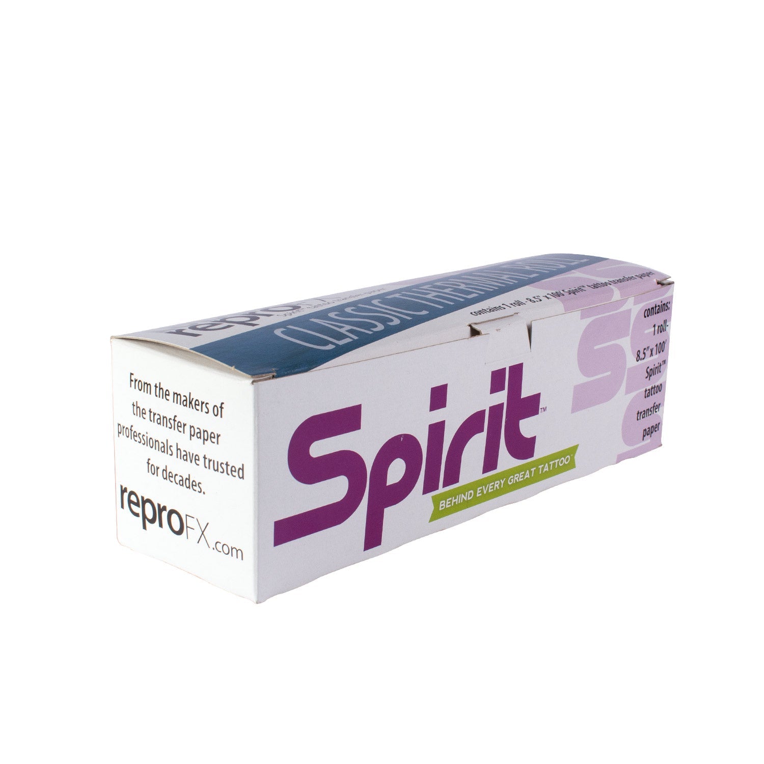 reprofx-spirit-classic-roll-of-purple-thermal-copier-hectograph-paper-8-5-x-100ft image 1