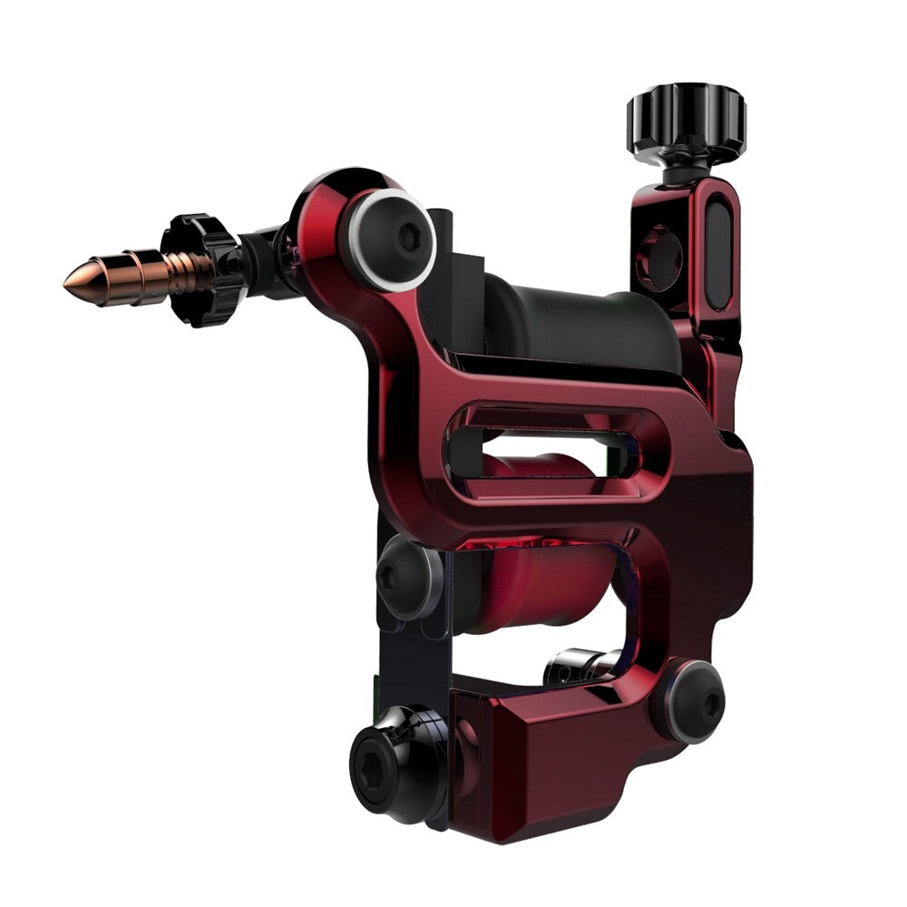 stocked-fk-irons-al13-roswell-aluminium-tattoo-machine-ruby-colour-packer image 1